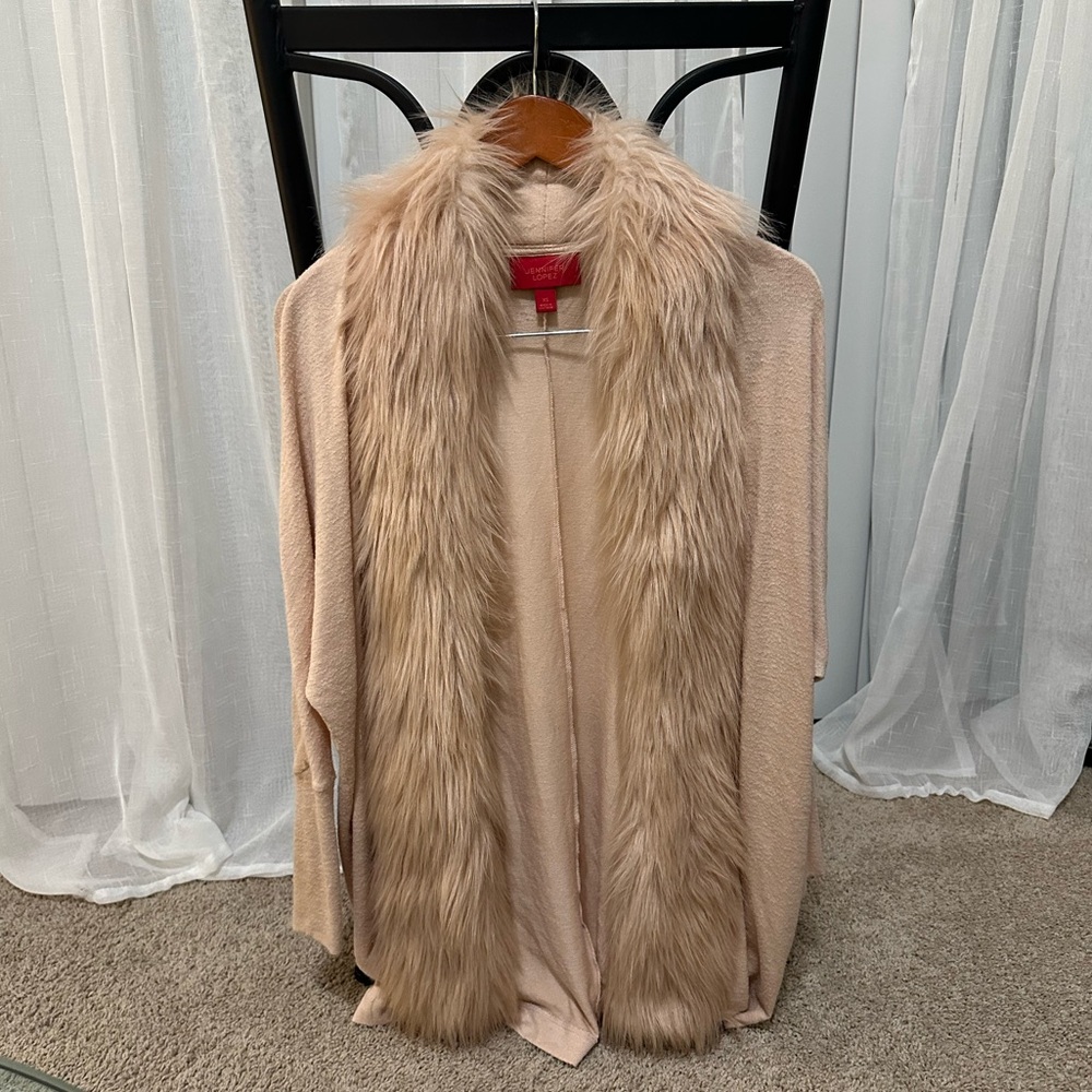 Jennifer Lopez Fur Cardigan - Size XS